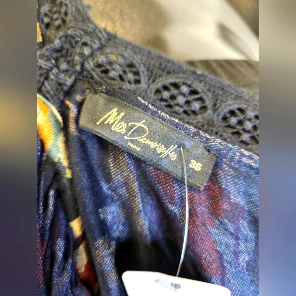 Mes Demoiselles Malti Dress Flowers - Elegant Multicolor Maxi Dress Size 36 - Picture 5 of 16
